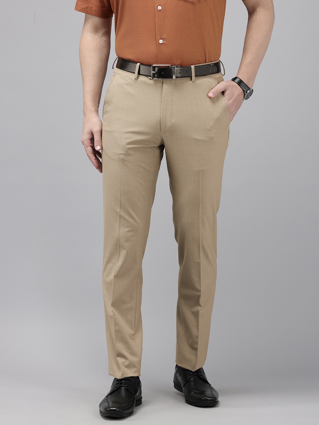 

Van Heusen Urban Slim Slim Fit Easy Wash Trousers, Beige