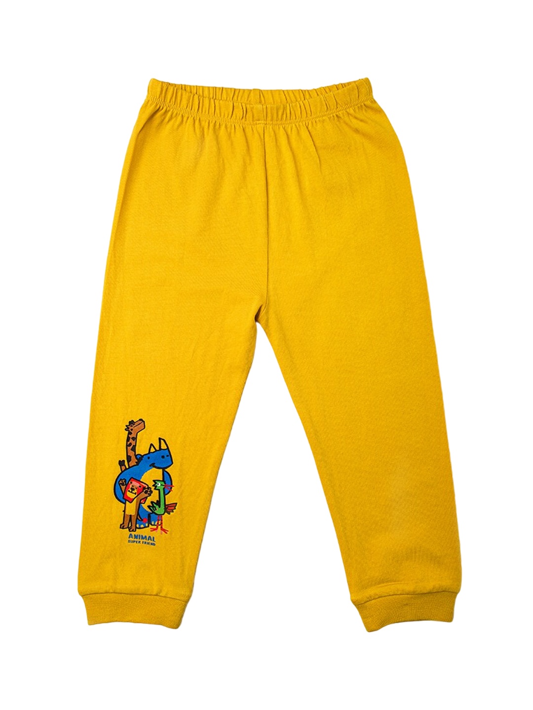 

TIDY SLEEP Infants Cotton Mid Rise Joggers, Yellow