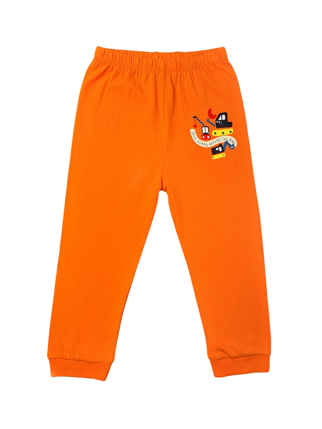 

TIDY SLEEP Kids Mid-Rise Cotton Lounge Pants, Orange