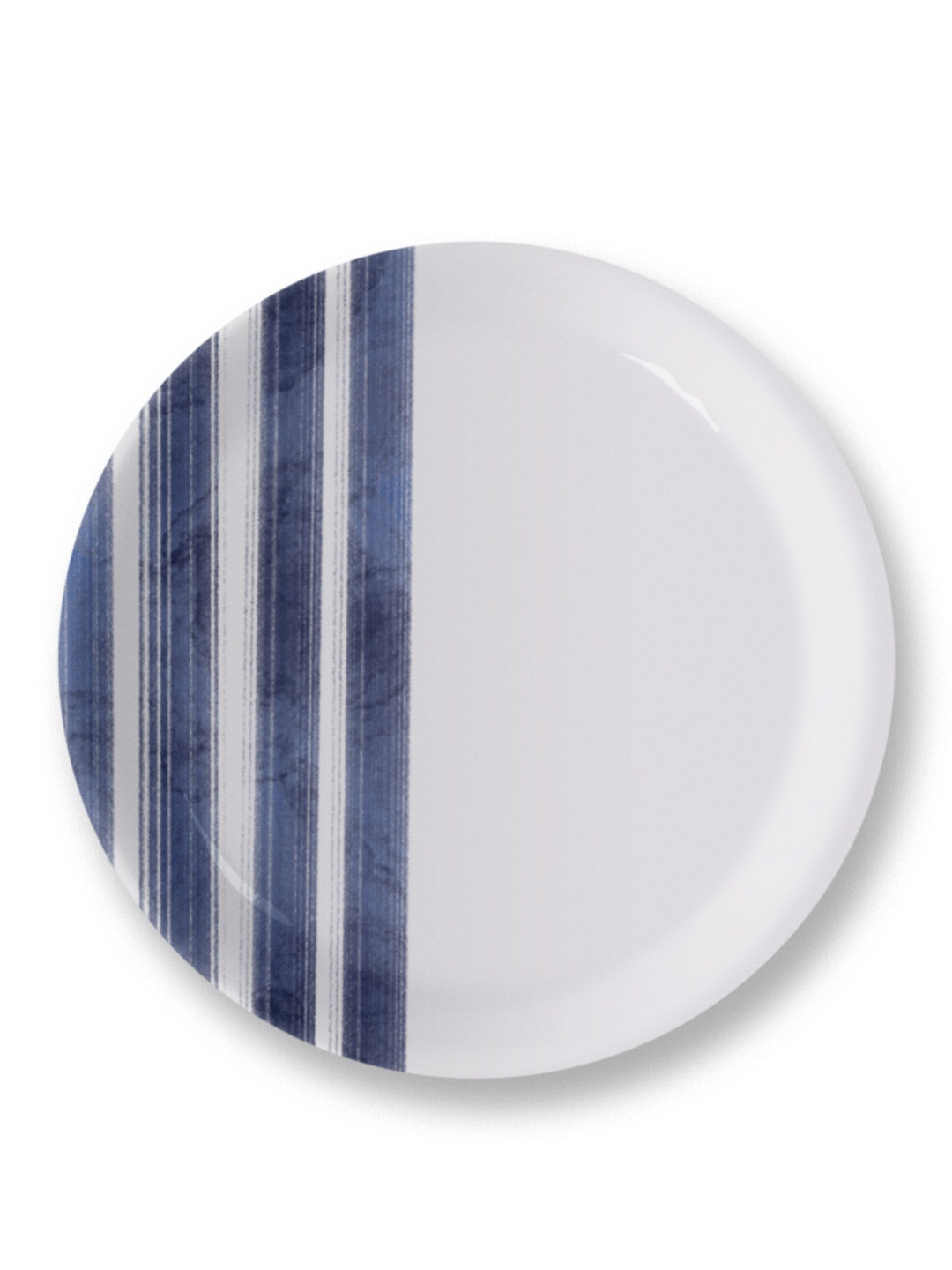 

nestroots Blue & White Abstract Printed Coastal Calm Wall Plate