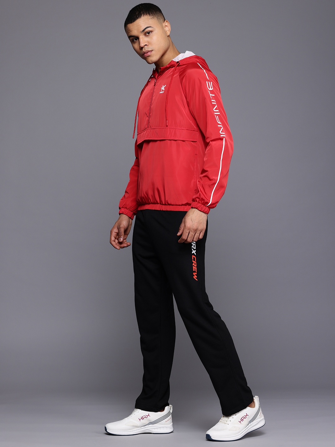 

HRX by Hrithik Roshan Hooded Bomber Lifestyle Jacket, Red