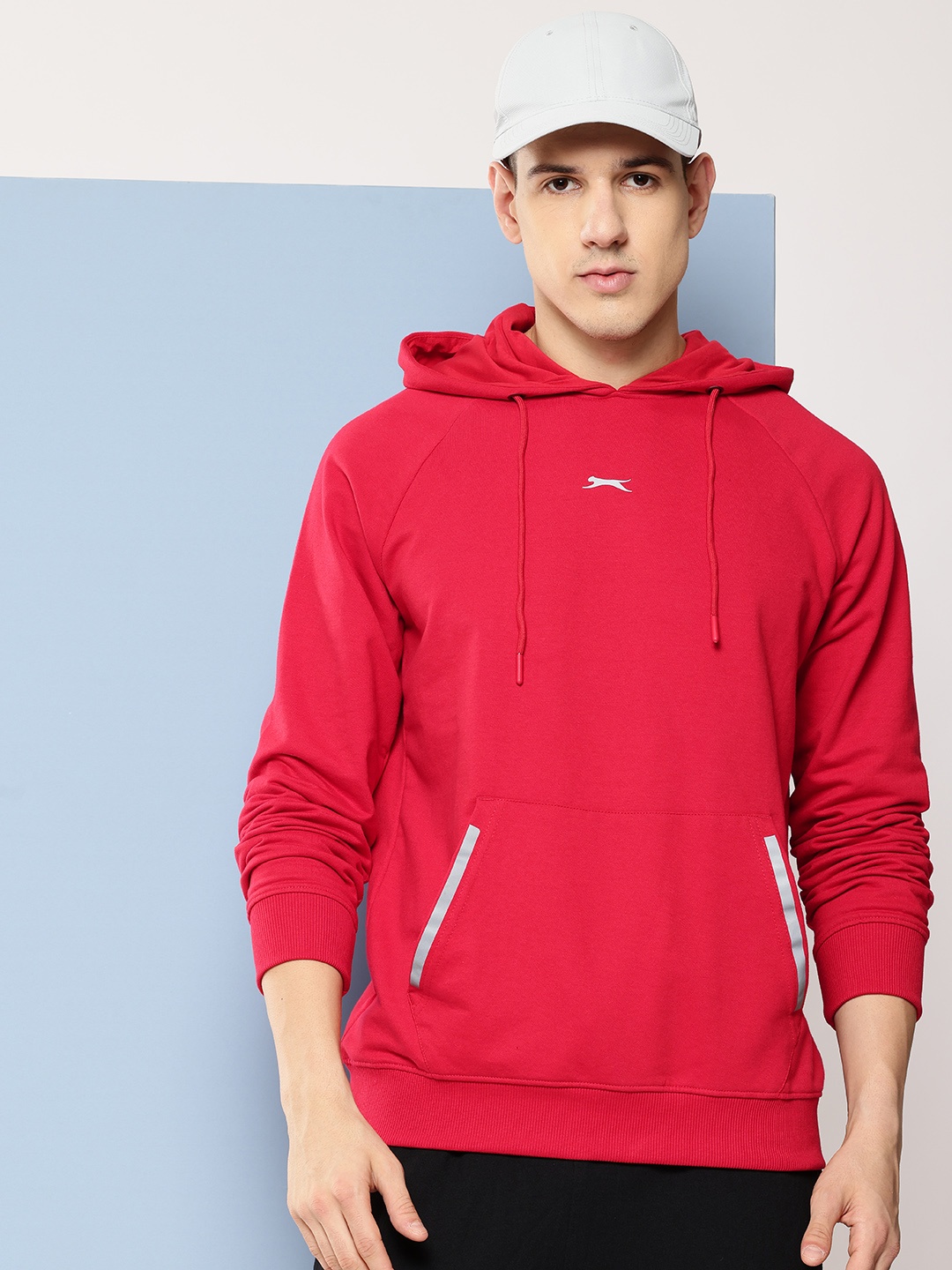 

Slazenger Hooded Athleisure Sweatshirt, Red