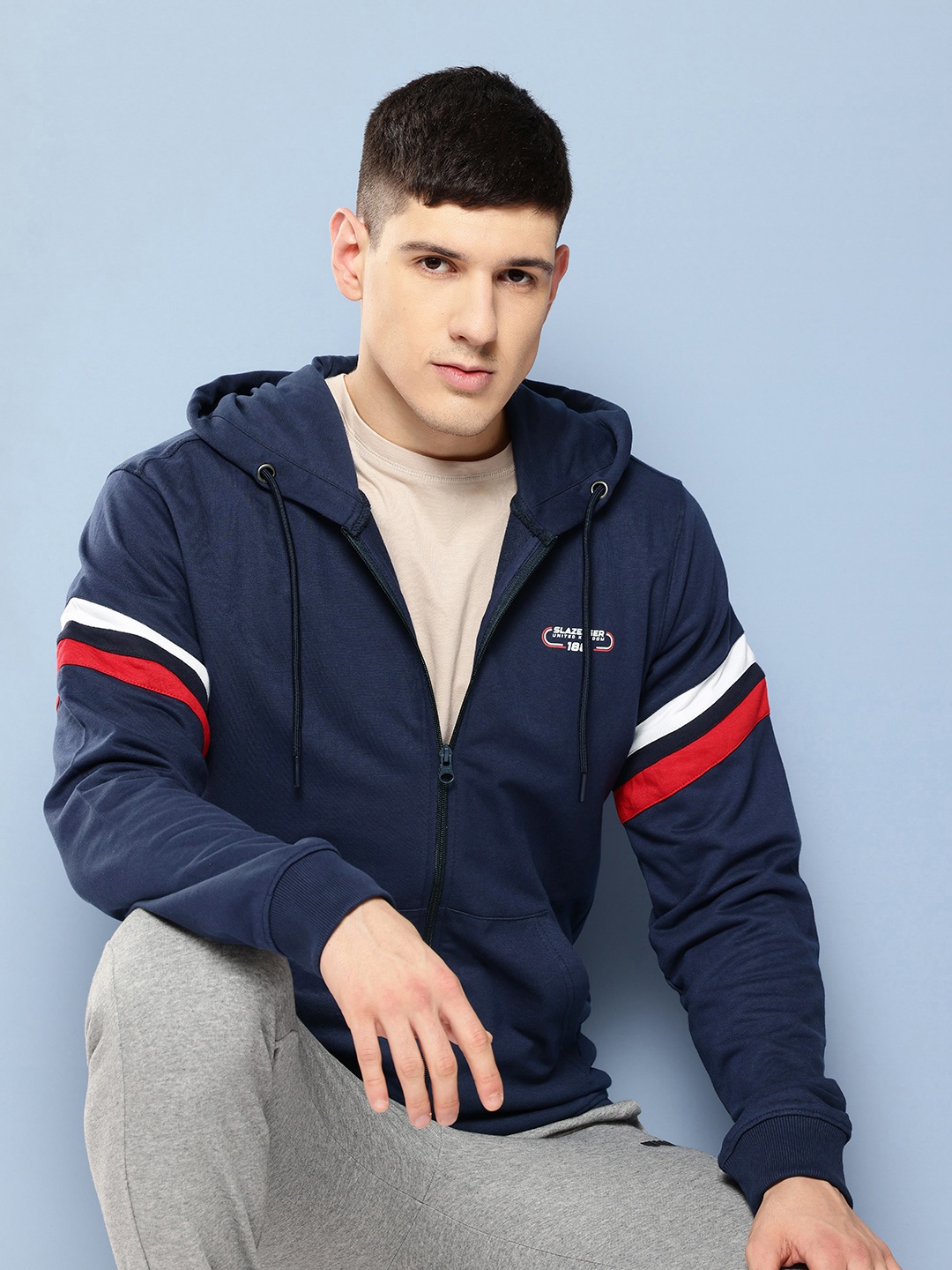 

Slazenger Hooded Sports Sweatshirt, Navy blue