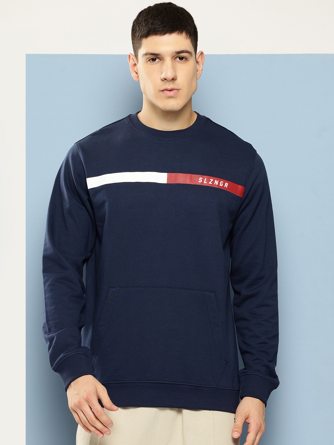 

Slazenger Striped Nautical Sweatshirt, Navy blue