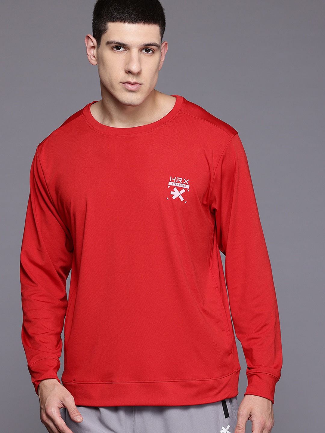 

HRX by Hrithik Roshan Training Sweatshirt, Red