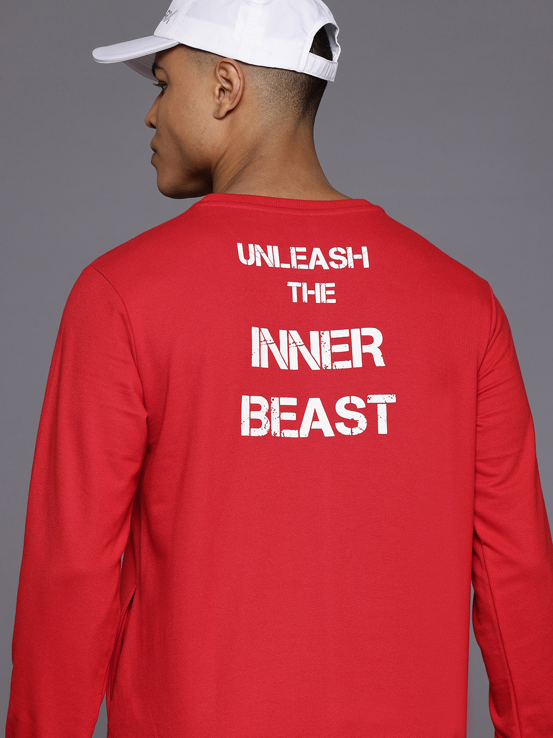 

HRX by Hrithik Roshan Round Neck Training Sweatshirt, Red