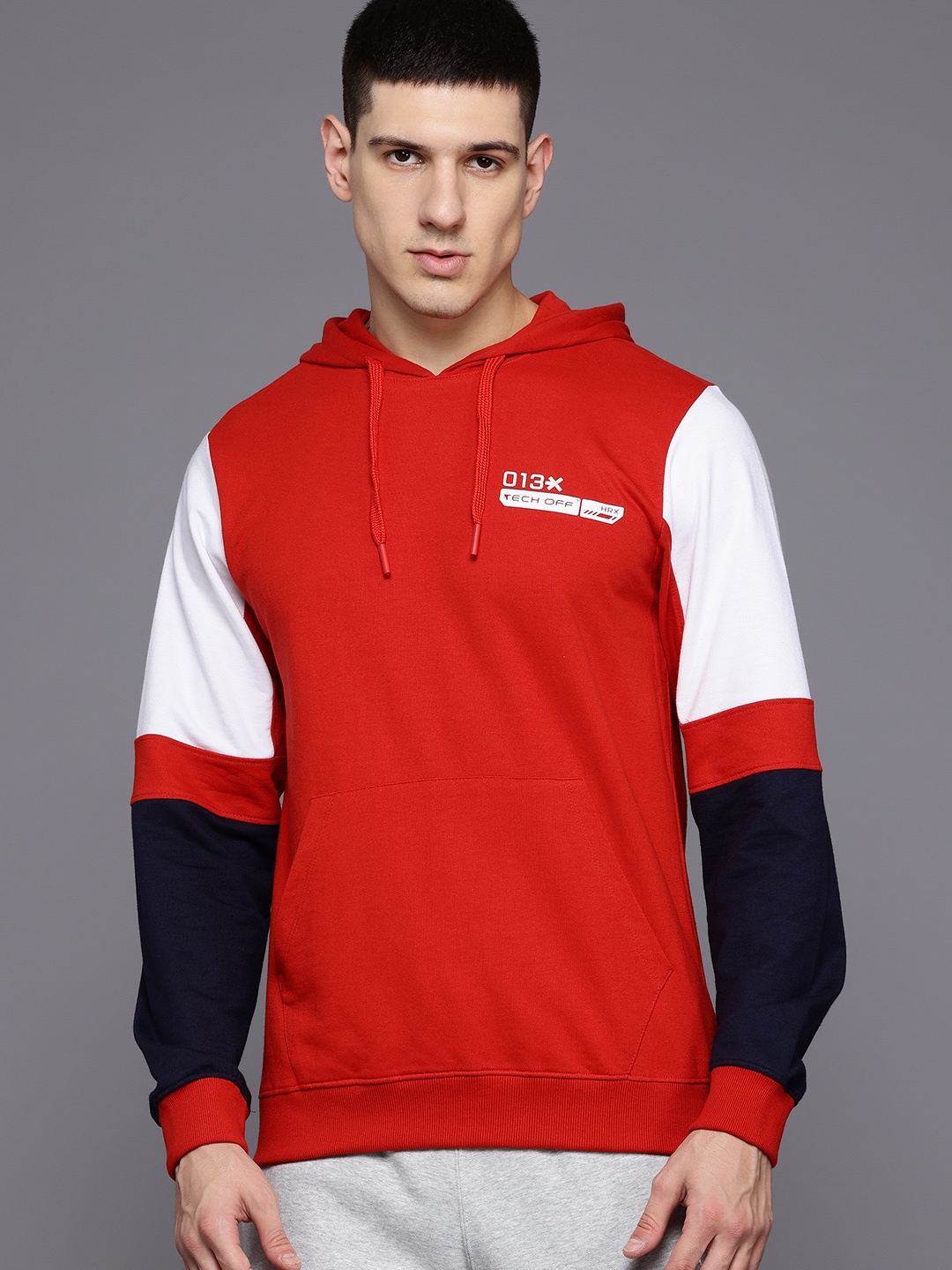 

HRX by Hrithik Roshan Hooded Sweatshirt, Red