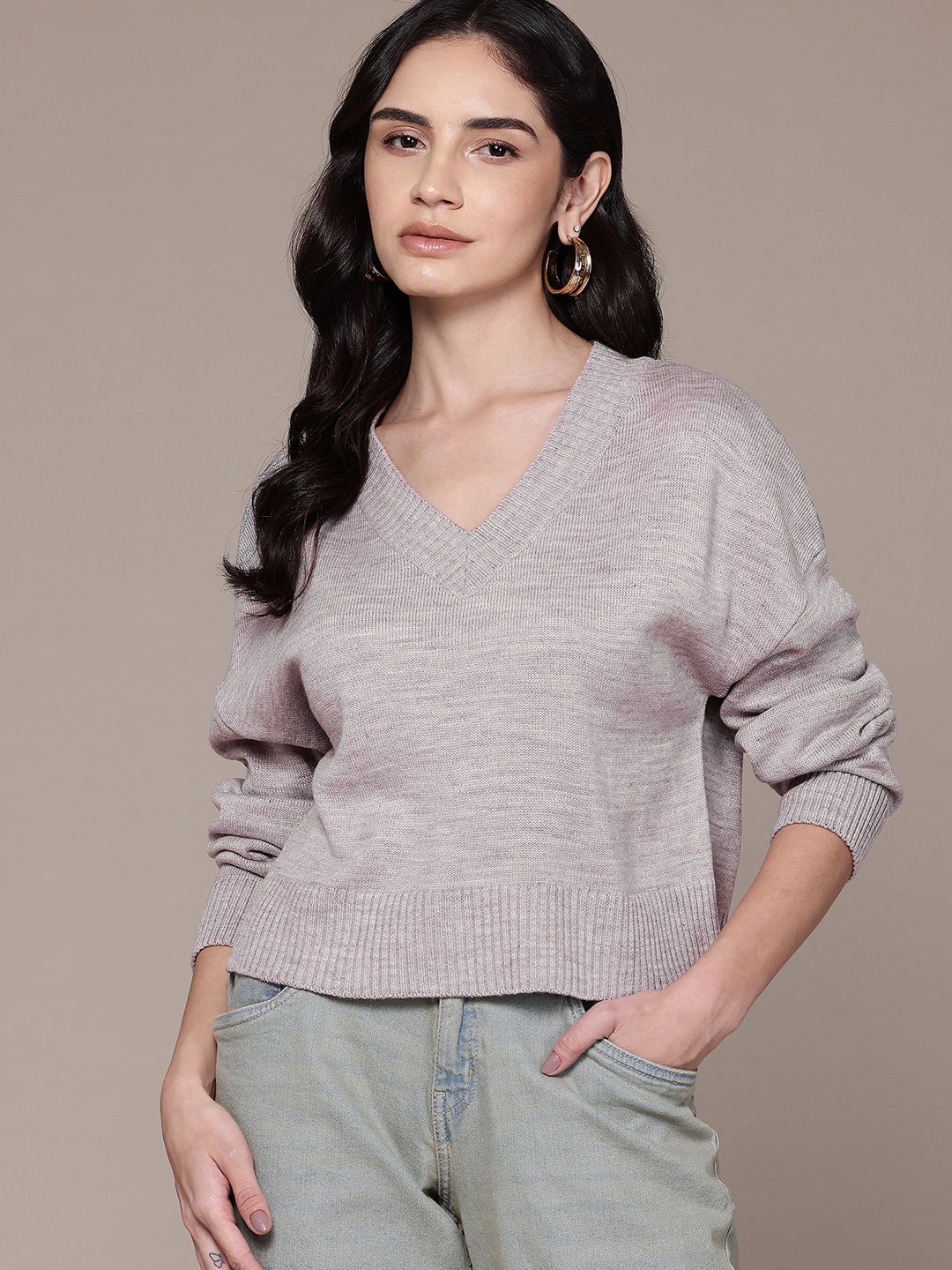 

Roadster Acrylic Pullover, Mauve