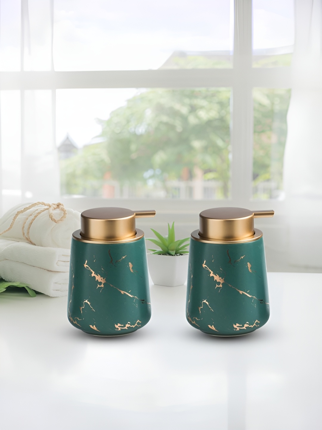 

The Better Home Green 2 Ceramic Soap Dispenser