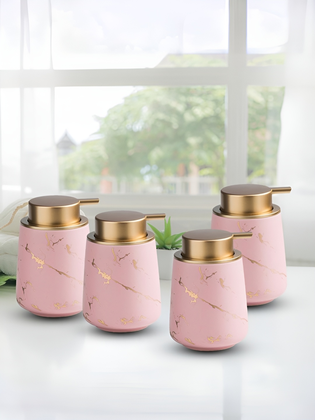 

The Better Home Pink 4 Ceramic Soap Dispenser