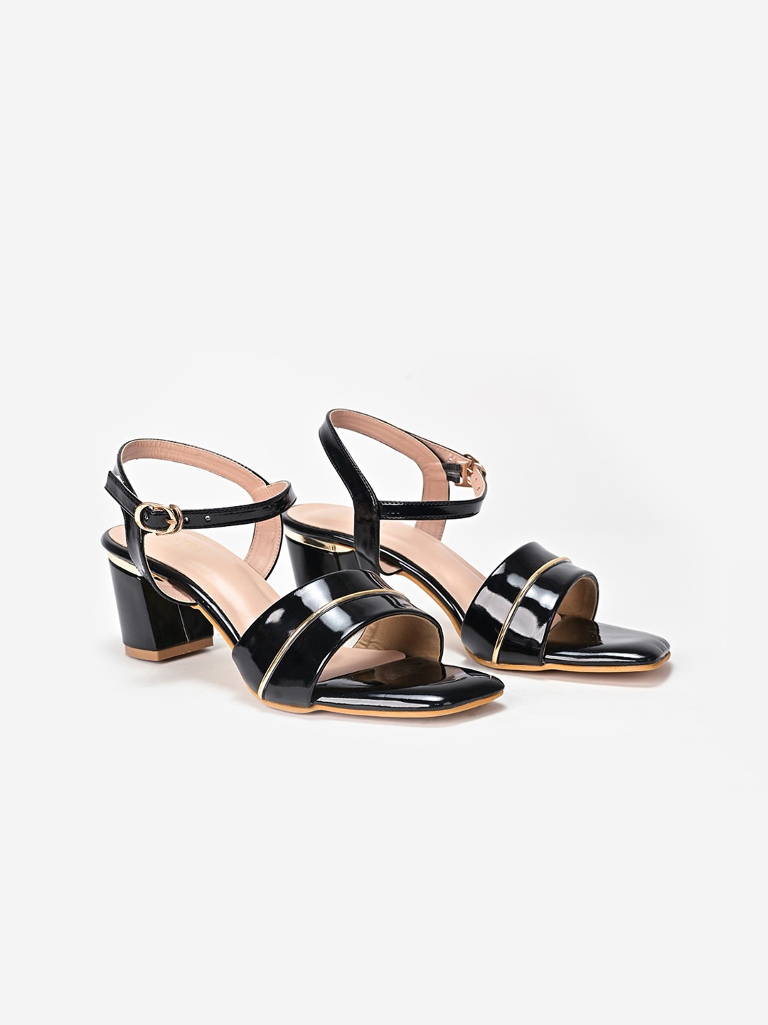 

SCENTRA Open Toe Block Heels, Black