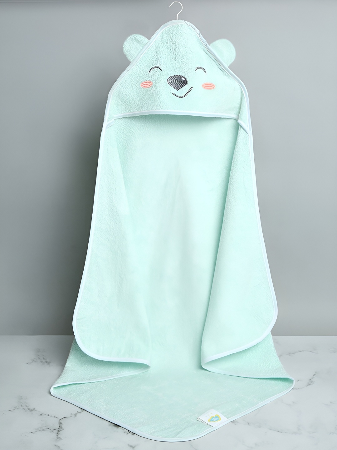 

Fancy Fluff Blue & Grey Printed Bamboo 400 GSM Bath Towel