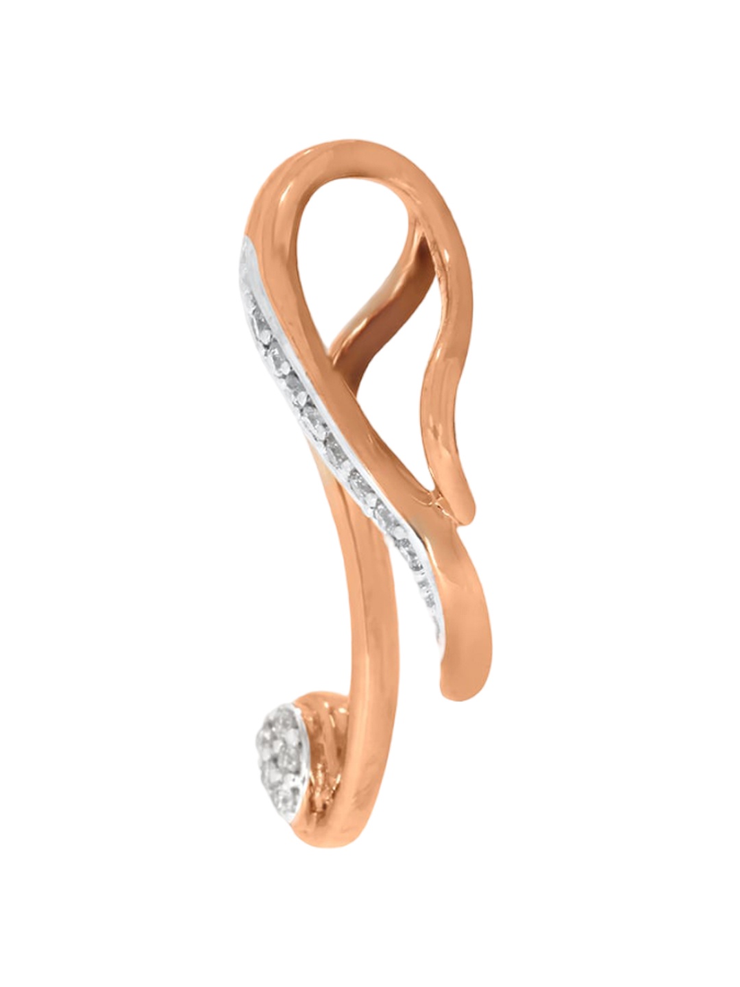 

SENCO 14KT Rose Gold Musical Emotion Diamond Studded Pendant-1.0 gm