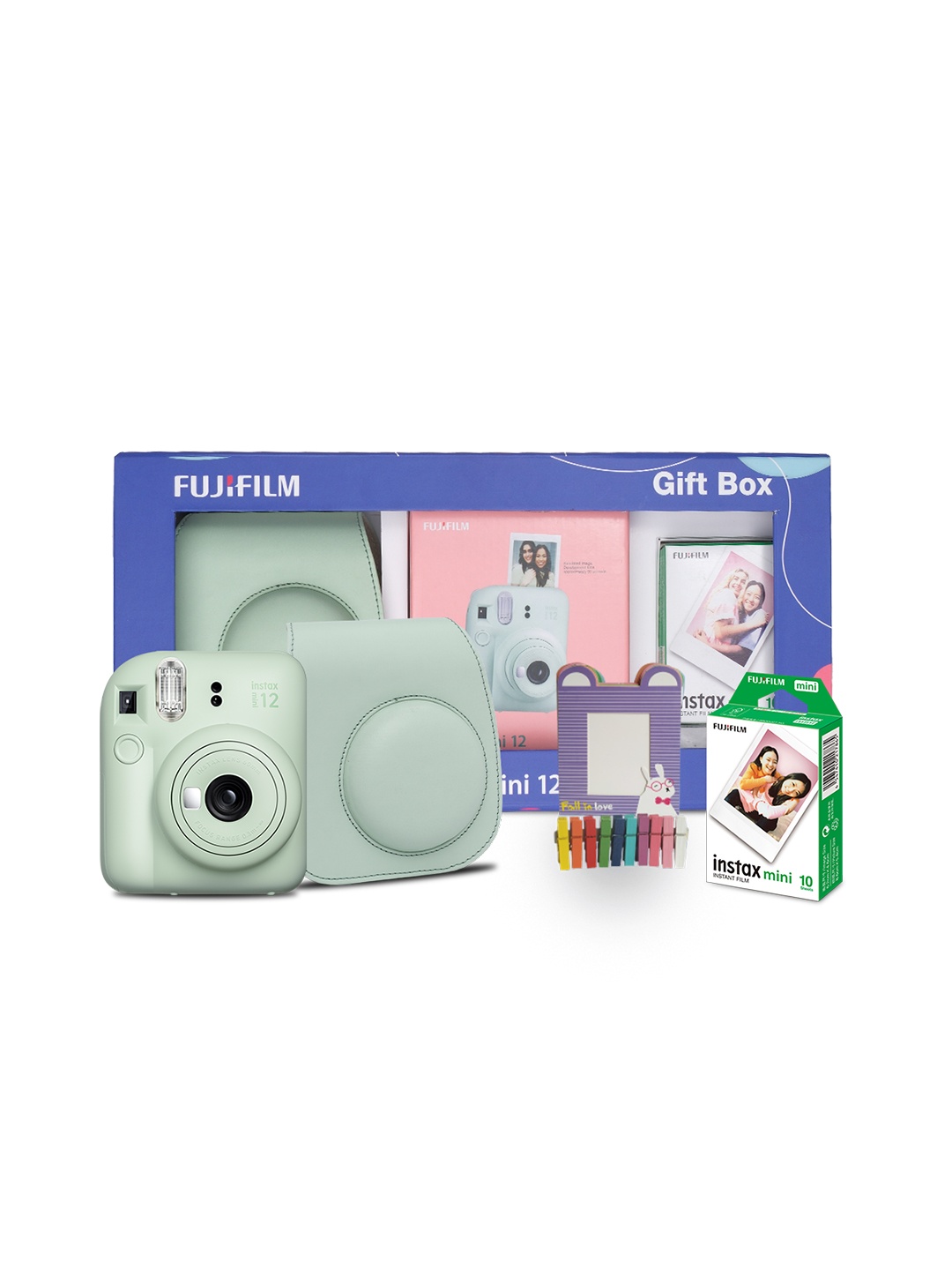 FUJIFILM Green Instax Mini 12 Gift Box With 10 Shots