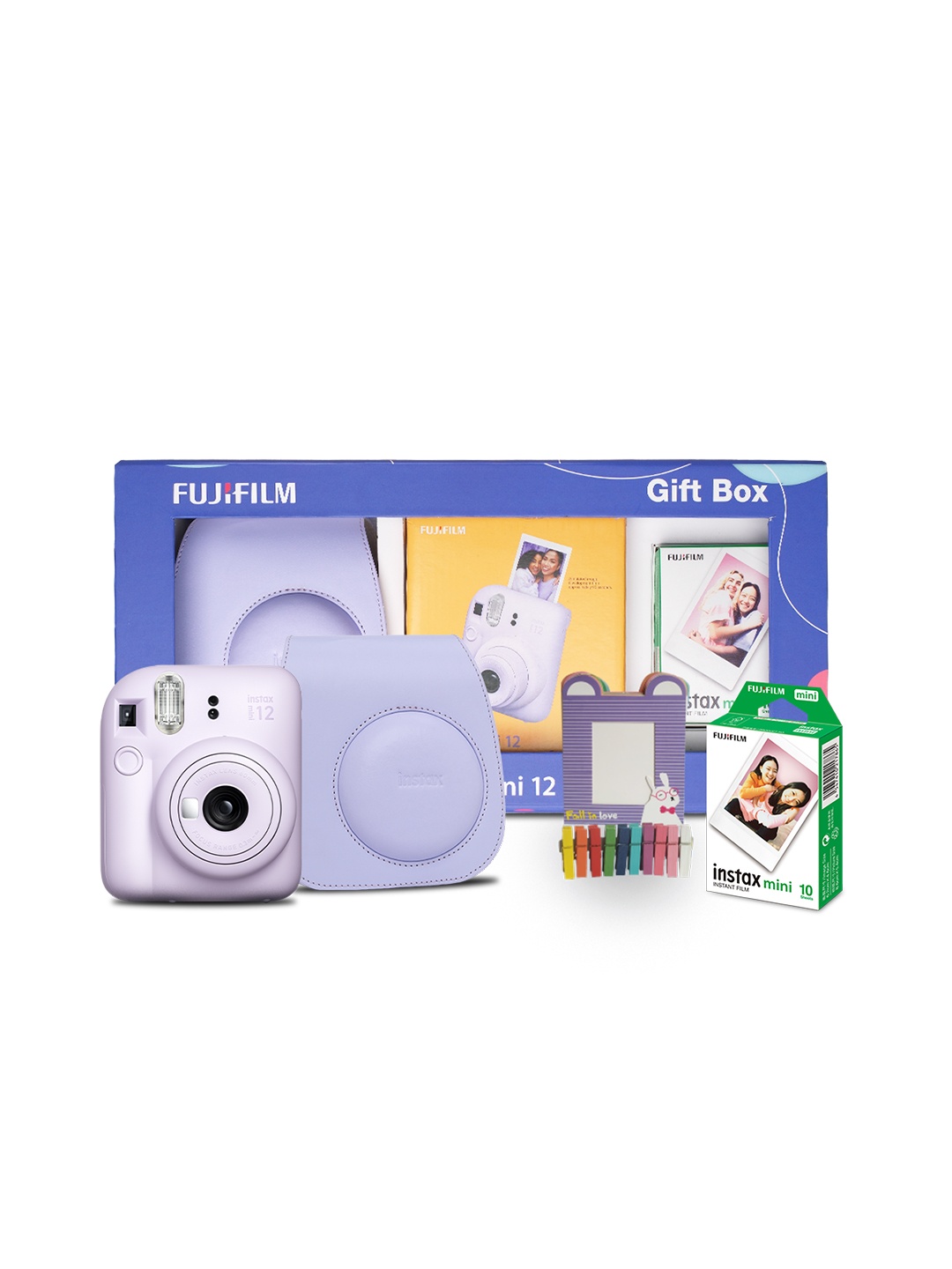 FUJIFILM Purple Instax Mini 12 Gift Box with 10 Shots