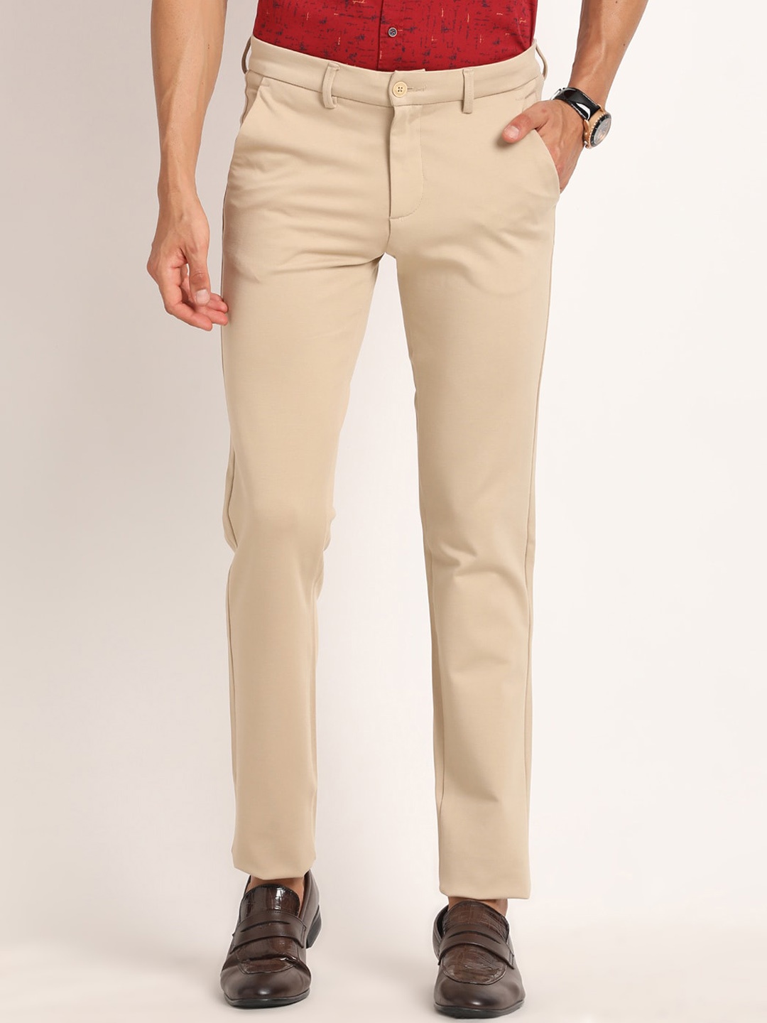 

Turtle Men Smart Skinny Fit Trouser, Beige