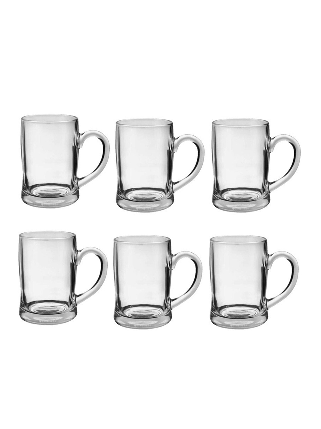 

1ST TIME 6 Pcs Transparent Beer Glass 350 ml Each