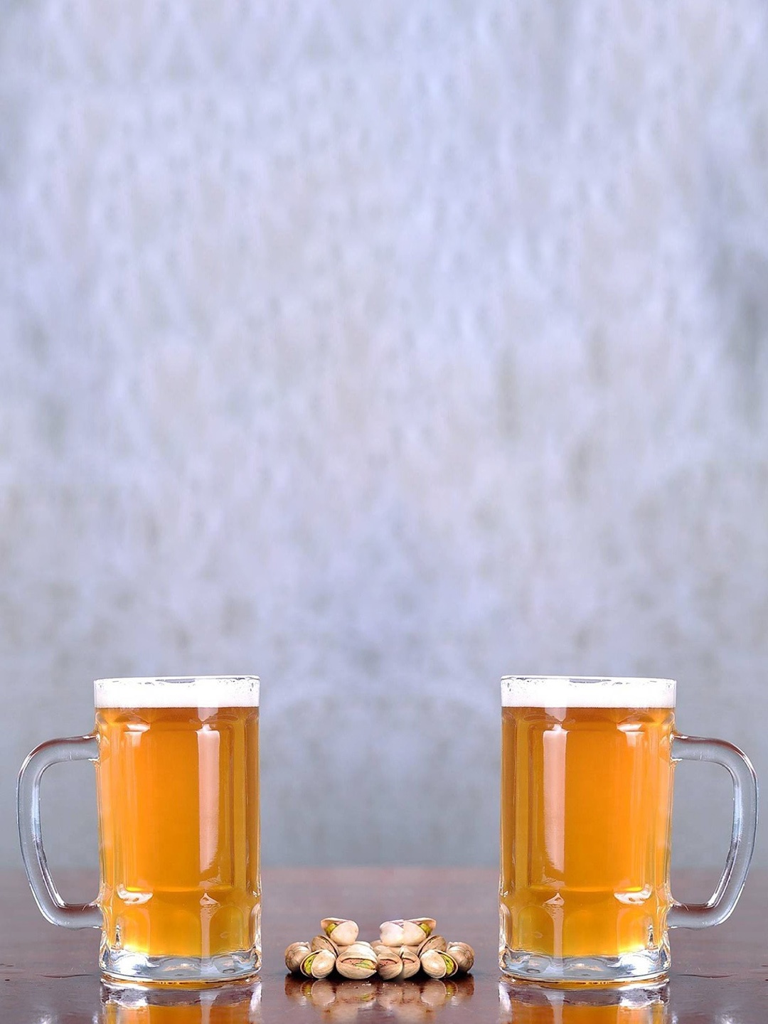 

1ST TIME Transparent 6 Pieces Textured Beer Glasses 400 ml Each