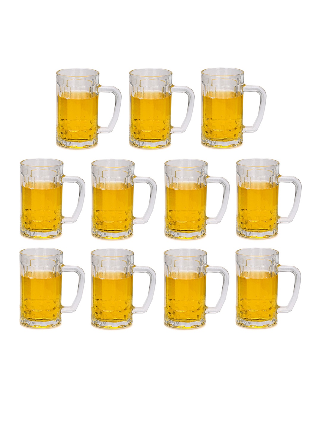 

1ST TIME Transparent 11 Pieces Water Glasses 400 ml Each