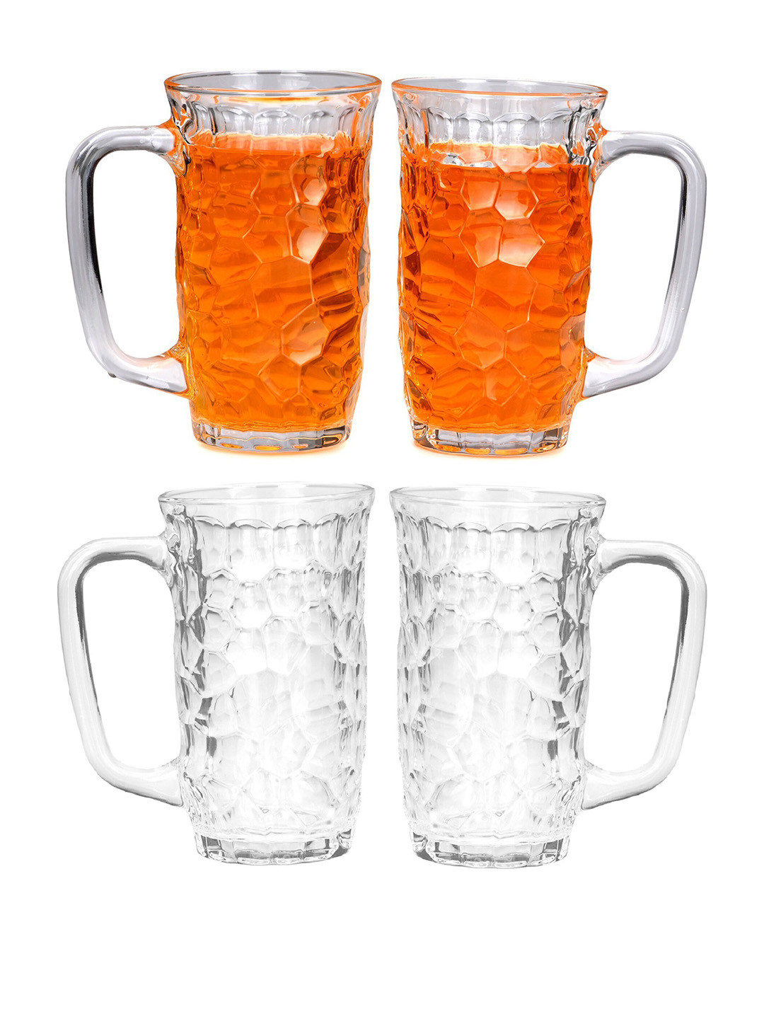 

1ST TIME Transparent 4 Pieces Beer Glasses 450 ml Each