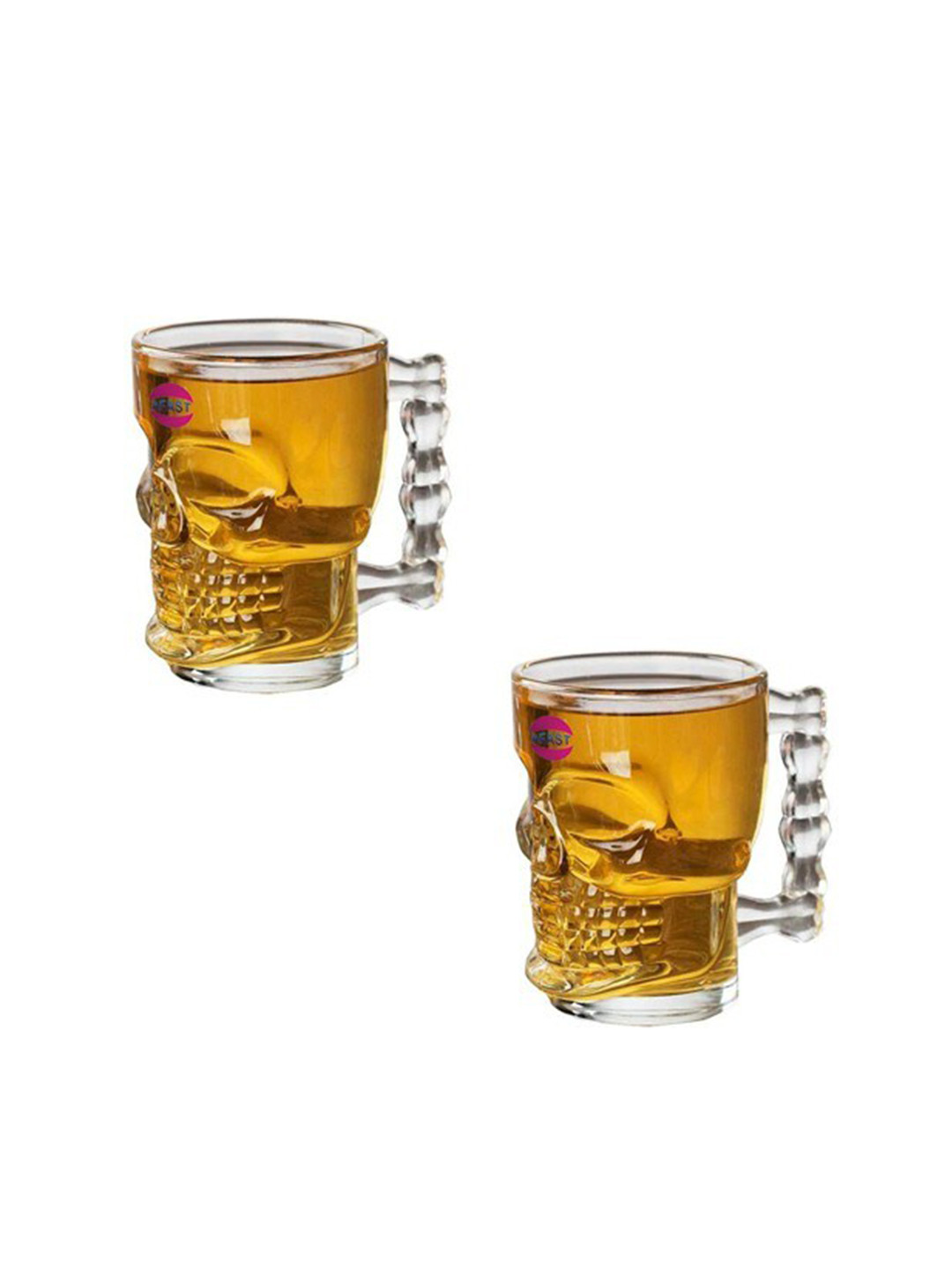 

1ST TIME Transparent 2 Pcs Dishwasher Safe Beer Glasses 500ml Each