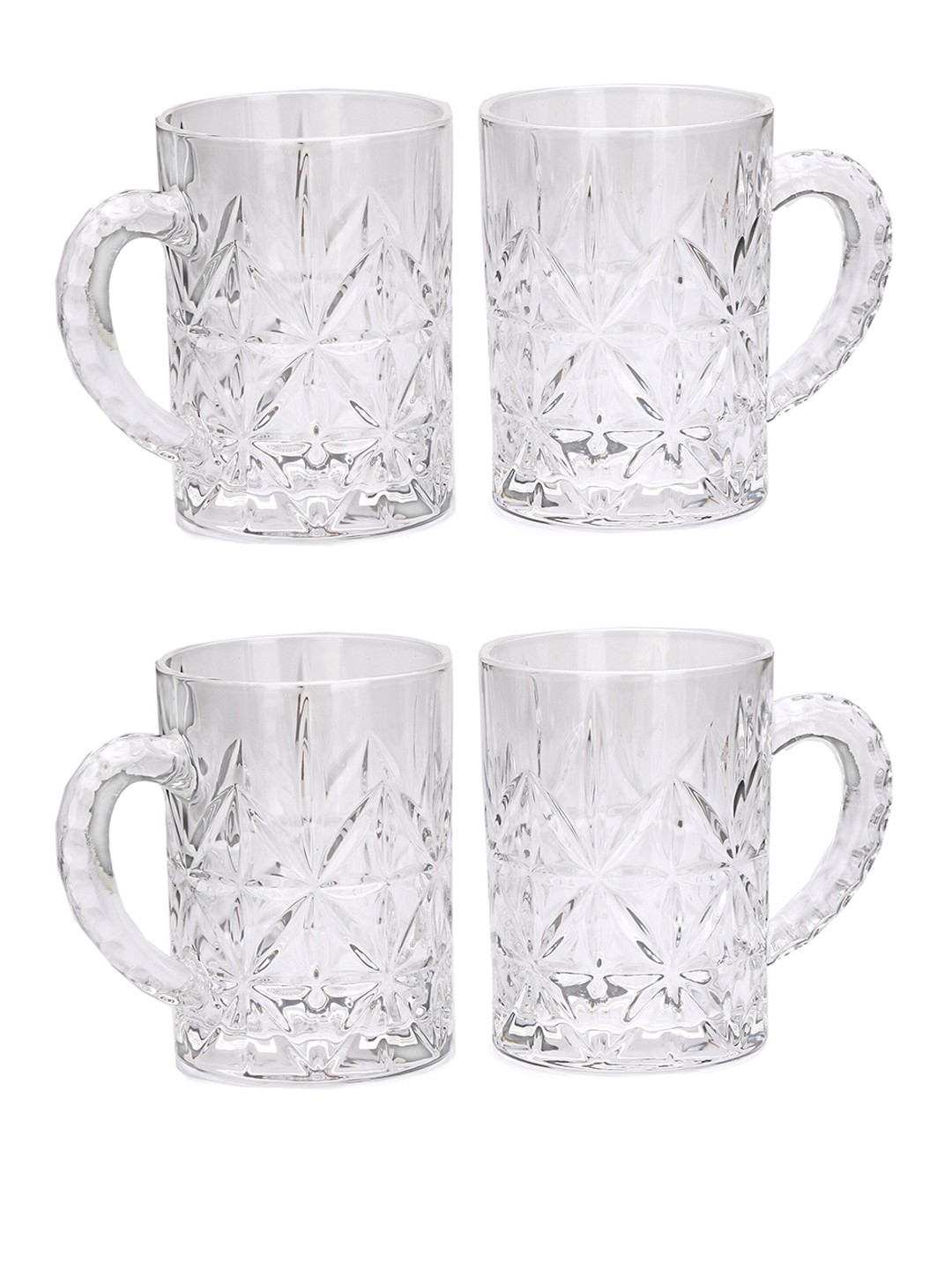 

1ST TIME Transparent 4 Pieces Water Glasses 450 ml Each