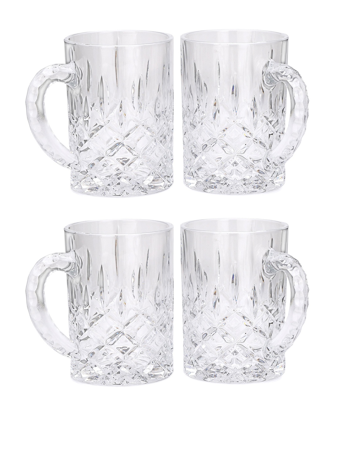 

1ST TIME 4 Pieces Transparent Water Glasses 450 ml