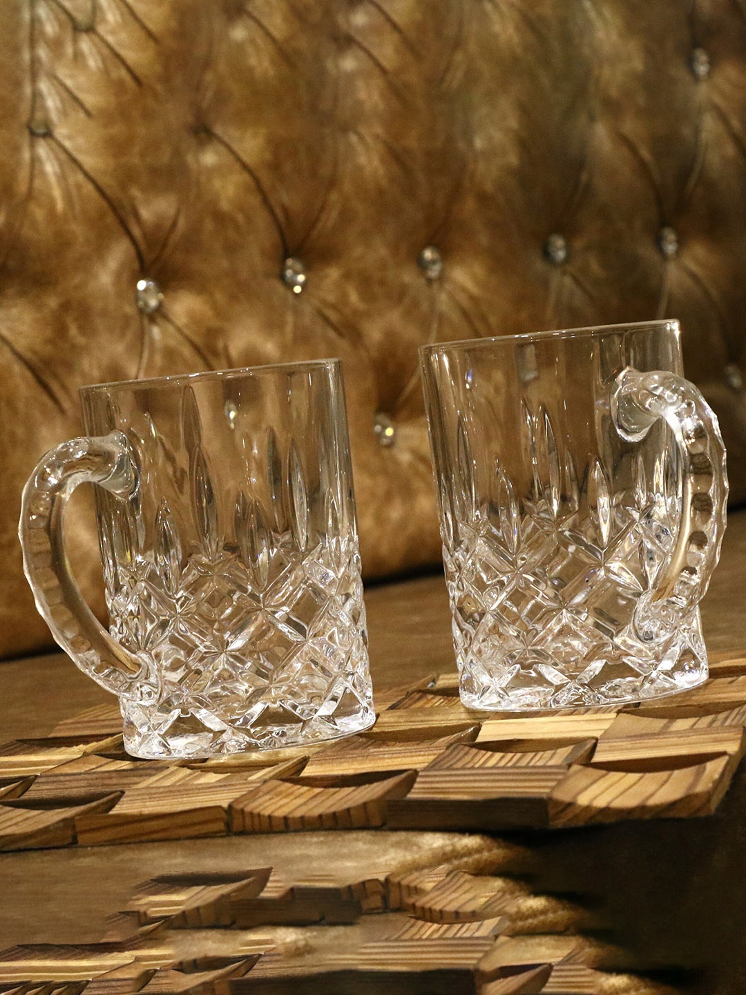 

1ST TIME Transparent 2 Pieces Water Glasses-450 ml Each