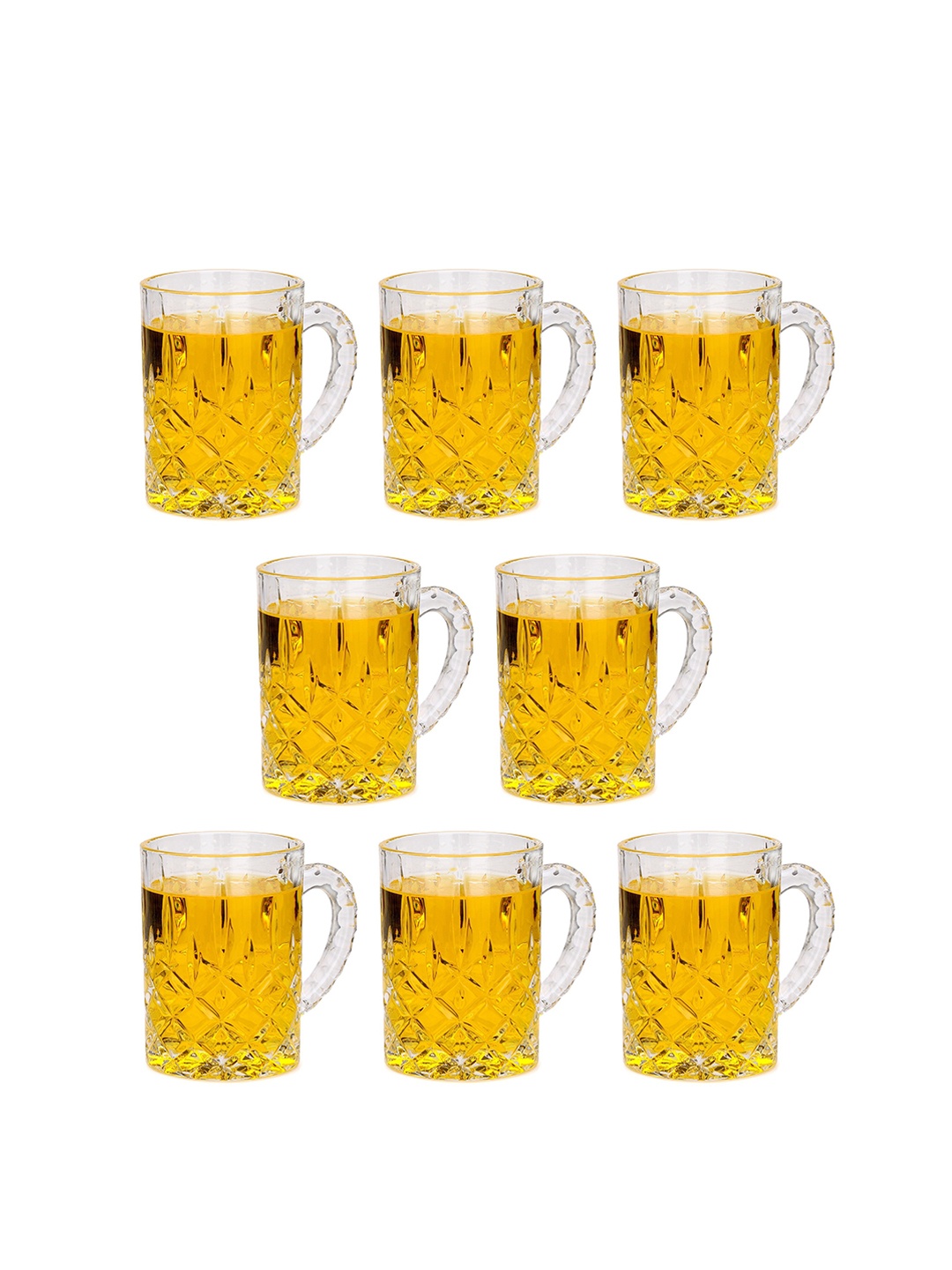 

1ST TIME Transparent 8 Pieces Beer Glass 450 ml Each
