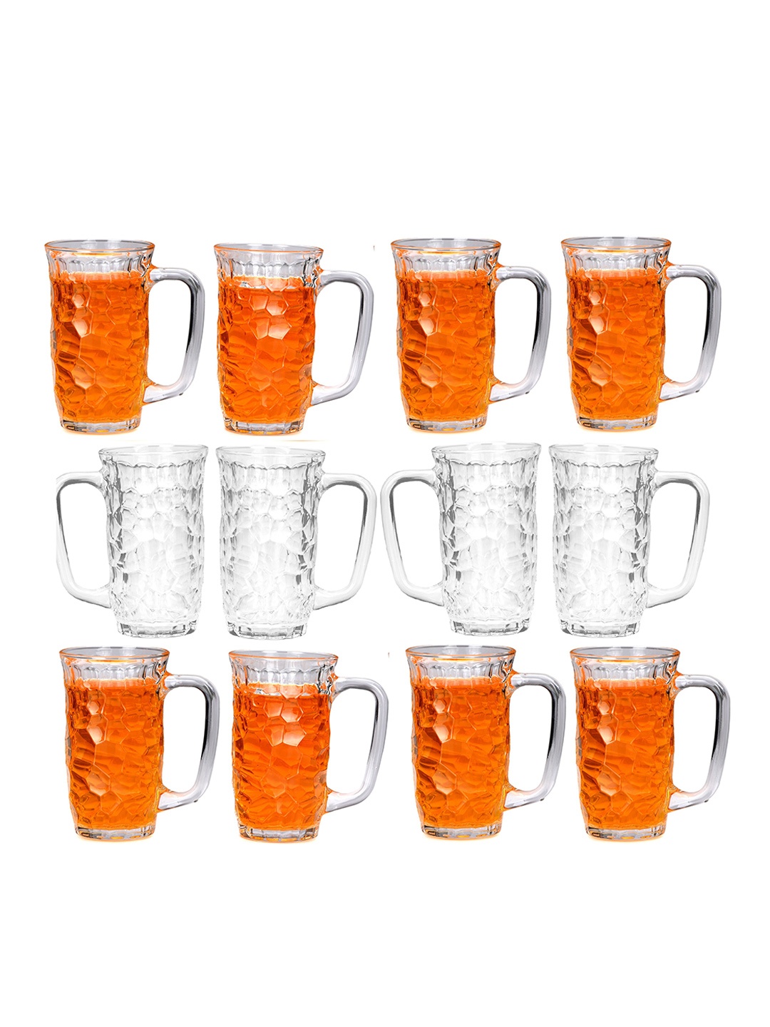 

1ST TIME 12 Pieces Transparent Water Glasses-450 ml Each