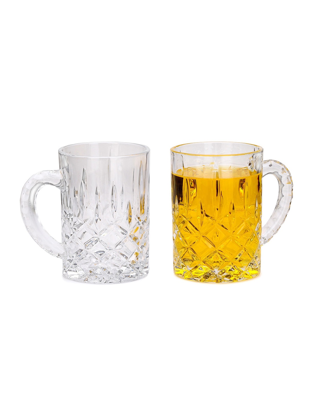 

1ST TIME Transparent 2Pcs Dishwasher Safe Beer Glasses 400 ml