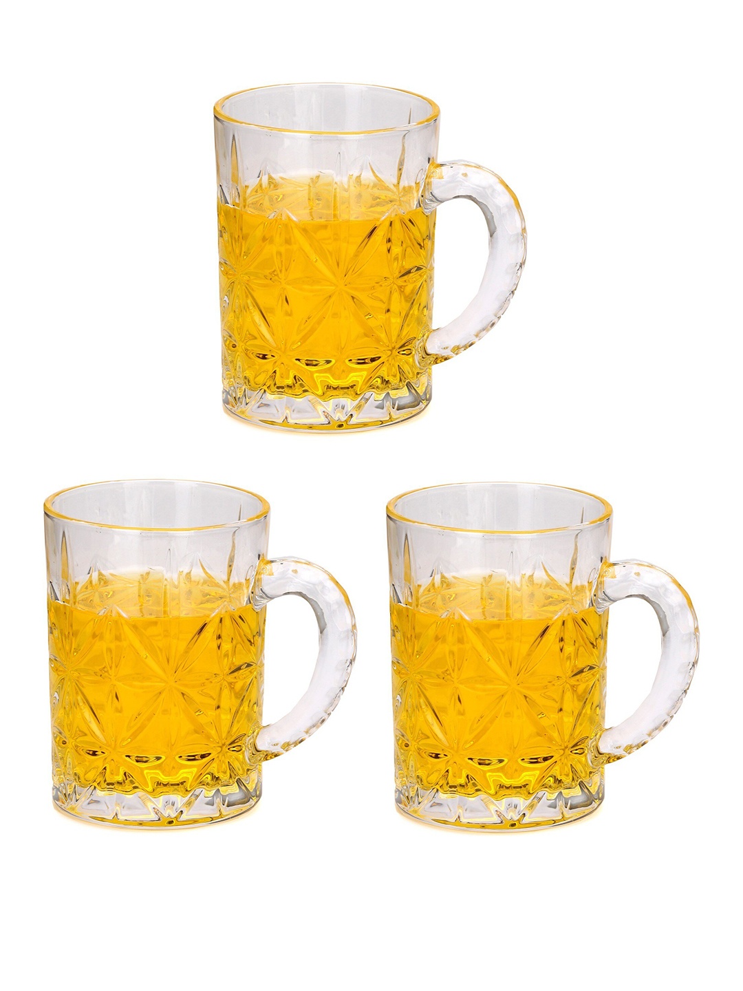 

1ST TIME Transparent 3 Pieces Dishwasher Safe Beer Glasses 450 ml Each