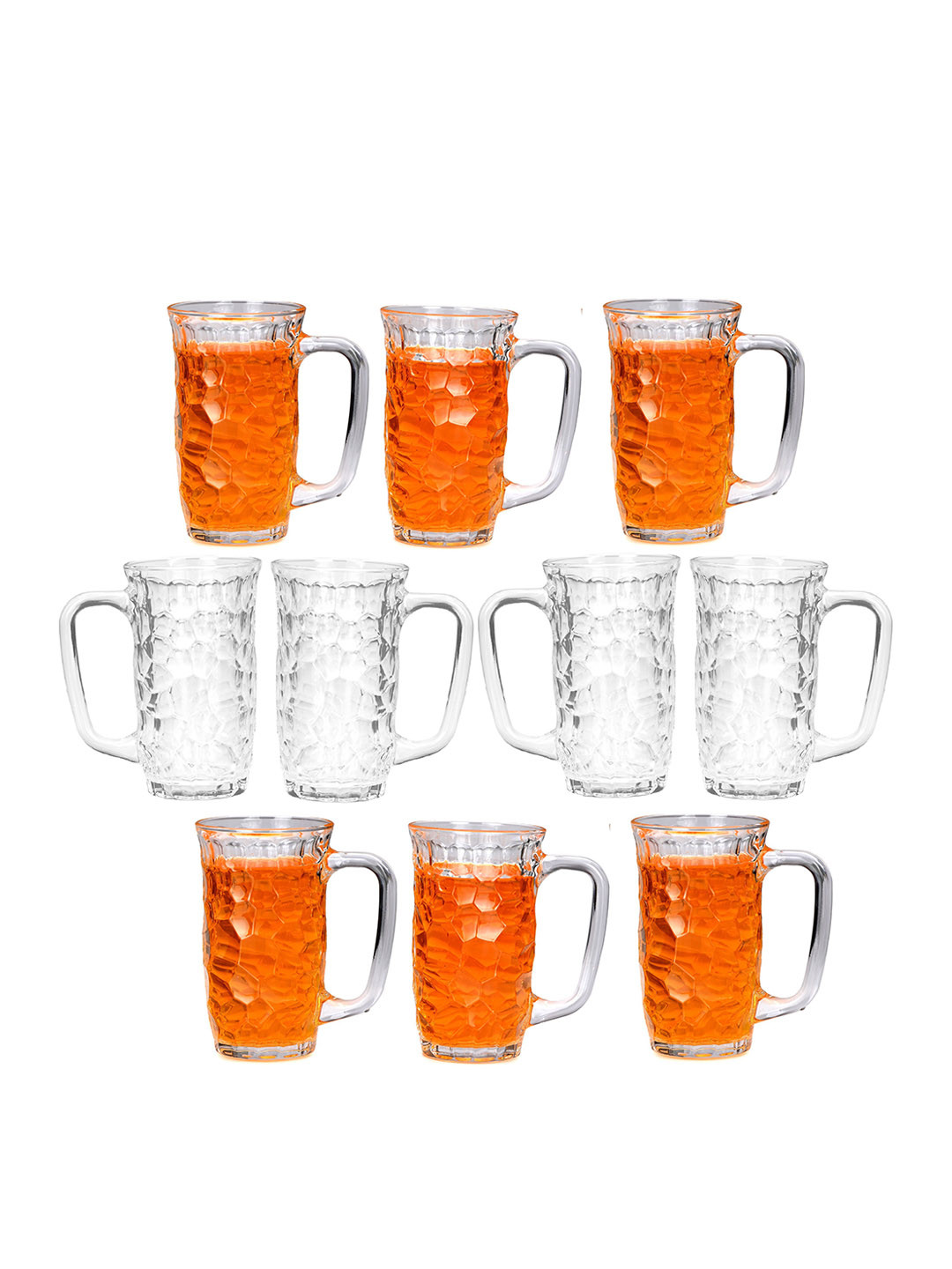 

1ST TIME Transparent 10 Pieces Dishwasher Safe Water Glass - 450 ml