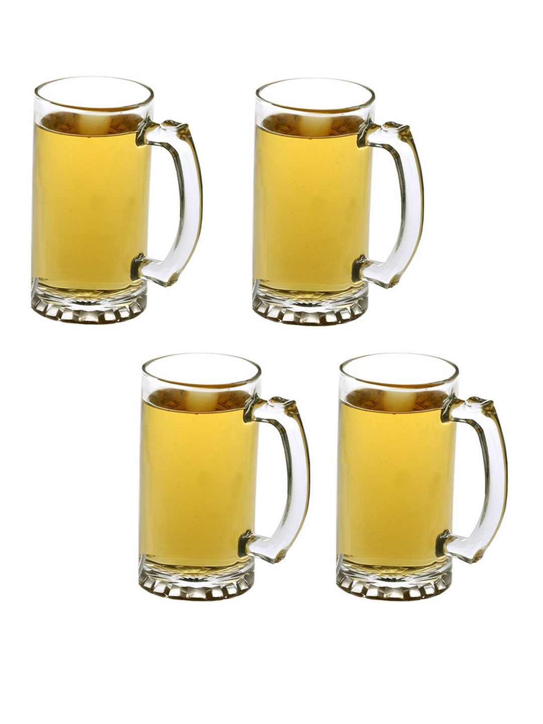 

1ST TIME Transparent 4 Pcs Beer Glass 500 ml Each