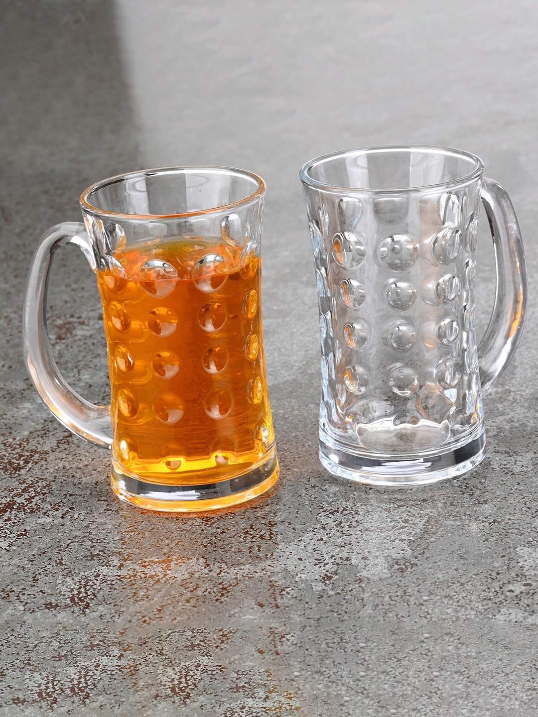 

1ST TIME Transparent 2 Pcs Dishwasher Safe Beer Glasses -400ml Each