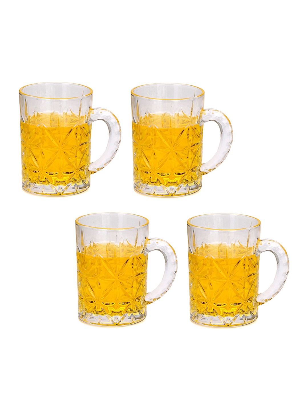 

1ST TIME Transparent 4 Pieces Glass Beer Glasses 450 ml each