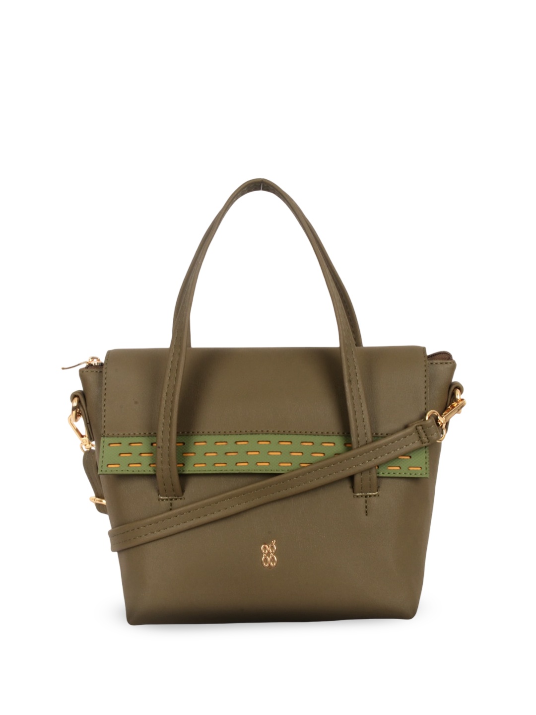 

Baggit Structured Satchel Bag, Olive