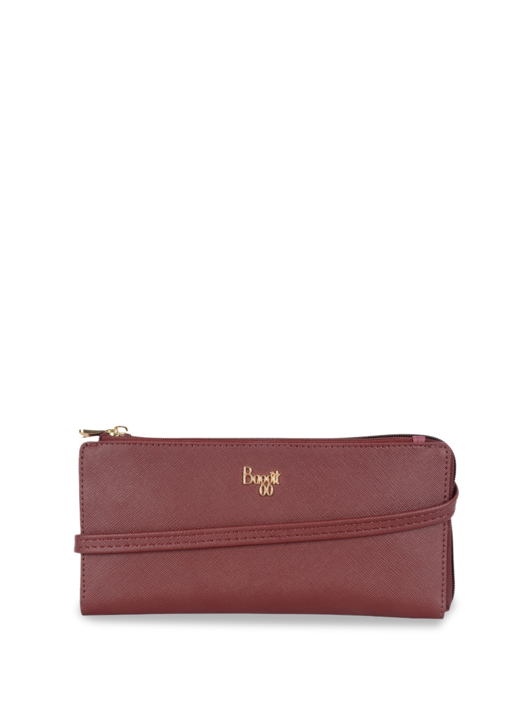 

Baggit Textured Swagger Sling Bag, Red