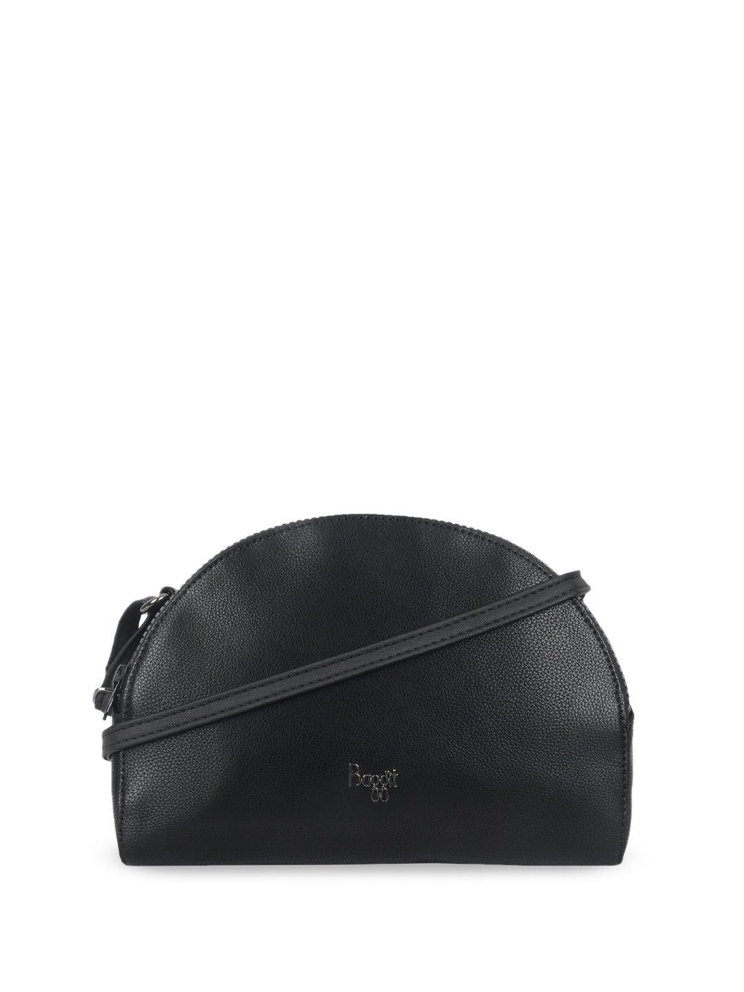 

Baggit Textured Bowling Sling Bag, Black