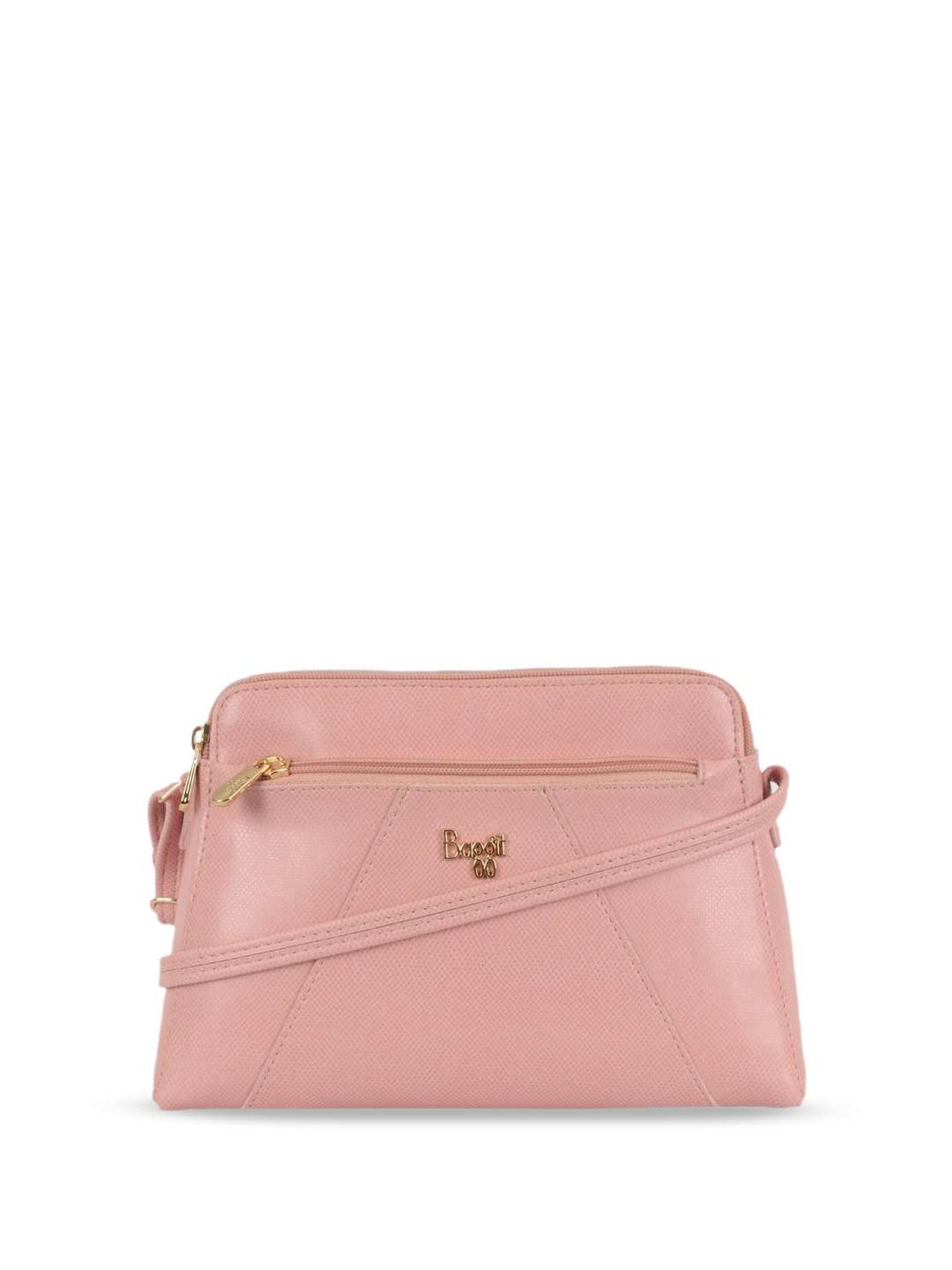 

Baggit Structured Sling Bag, Pink