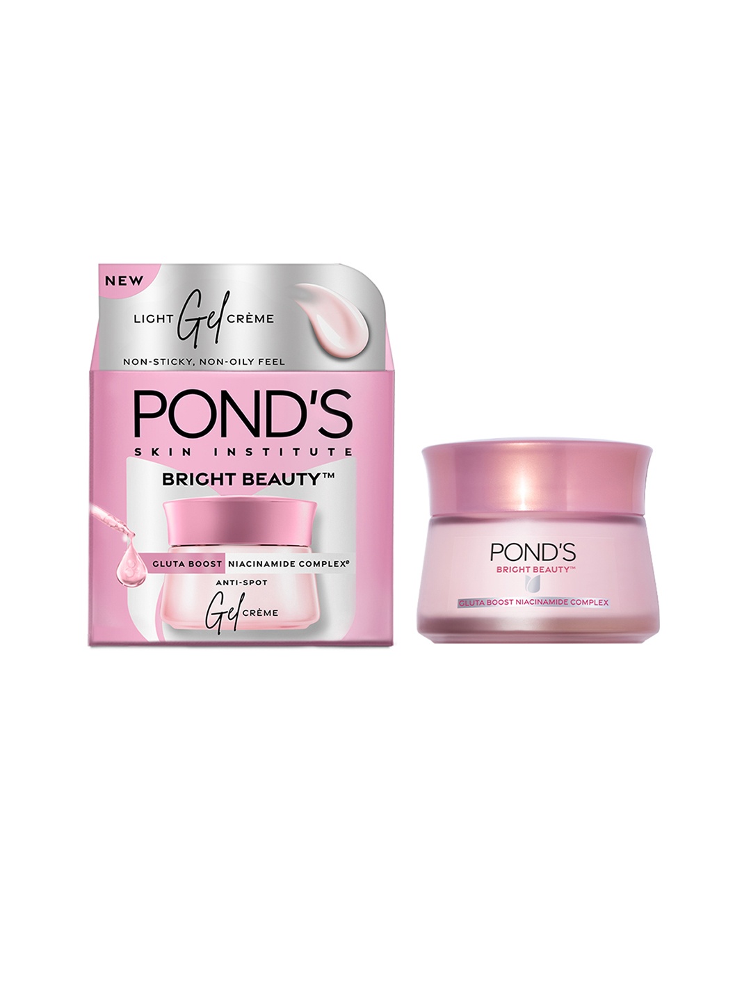 

Ponds Bright Beauty Gluta Boost & Niacinamide Complex Gel Creme for Dark Spots - 50 g, Pink
