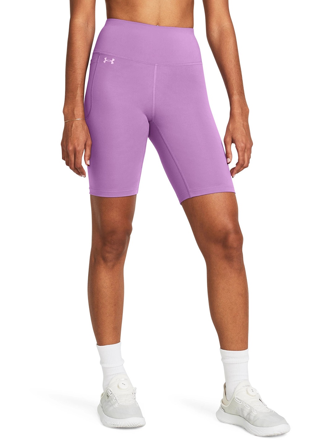 

UNDER ARMOUR Women Slim Fit Training or Gym Motion Bike Sports Shorts, Purple