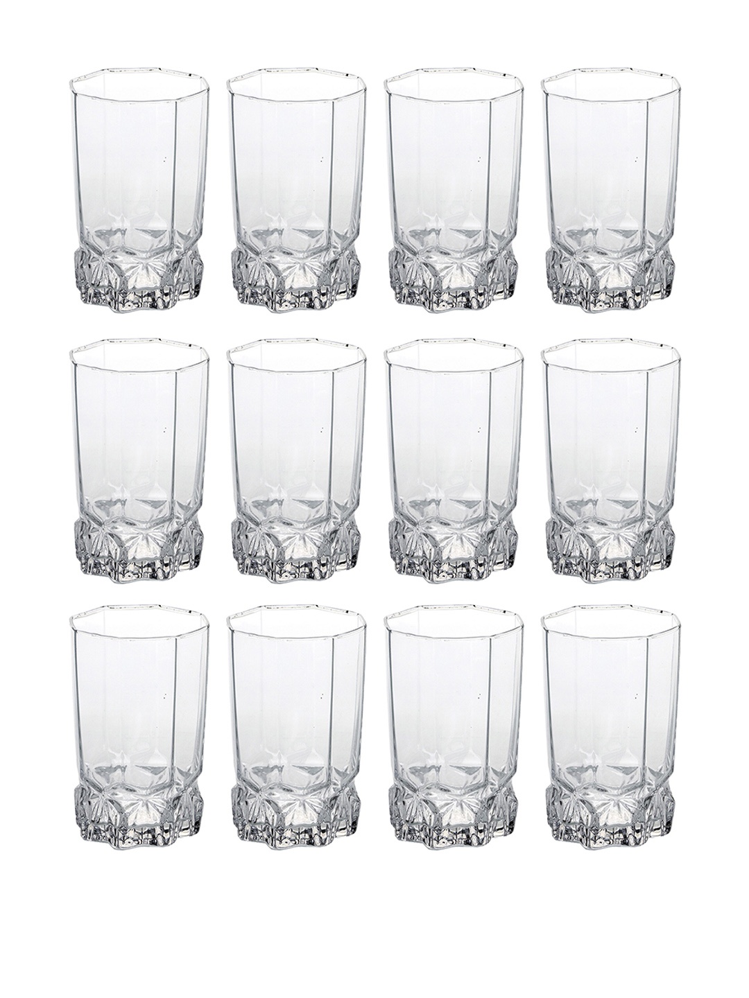 

1ST TIME Transparent 12 Pieces Water Glasses 300 ml Each