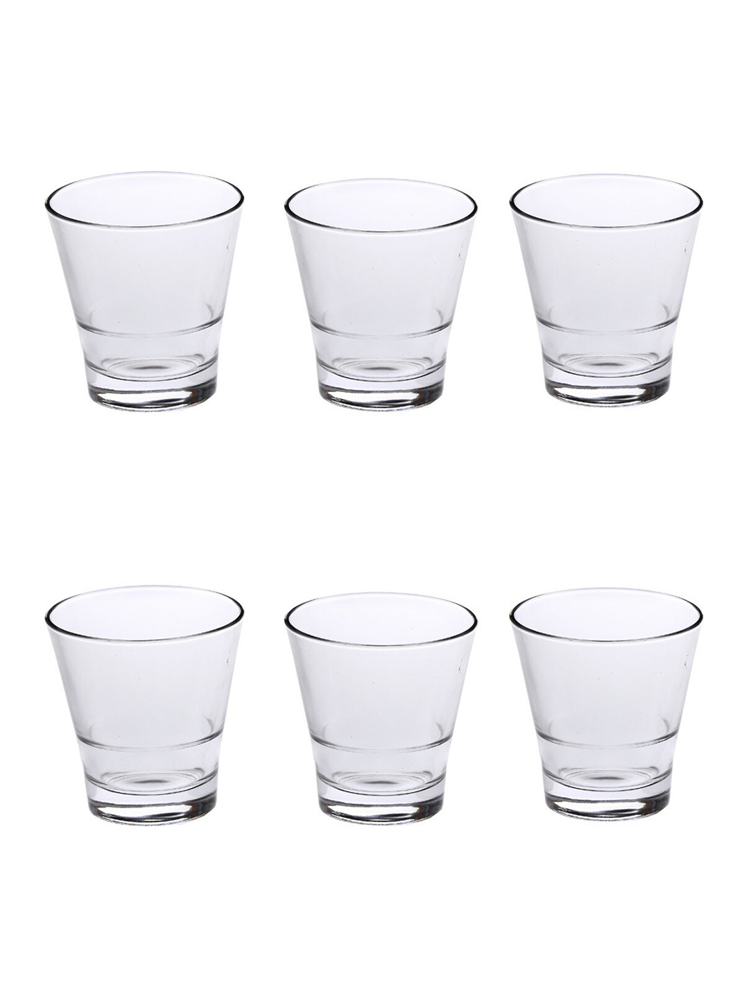 

1ST TIME Transparent 6 Pieces Water Glass 150 ml Each