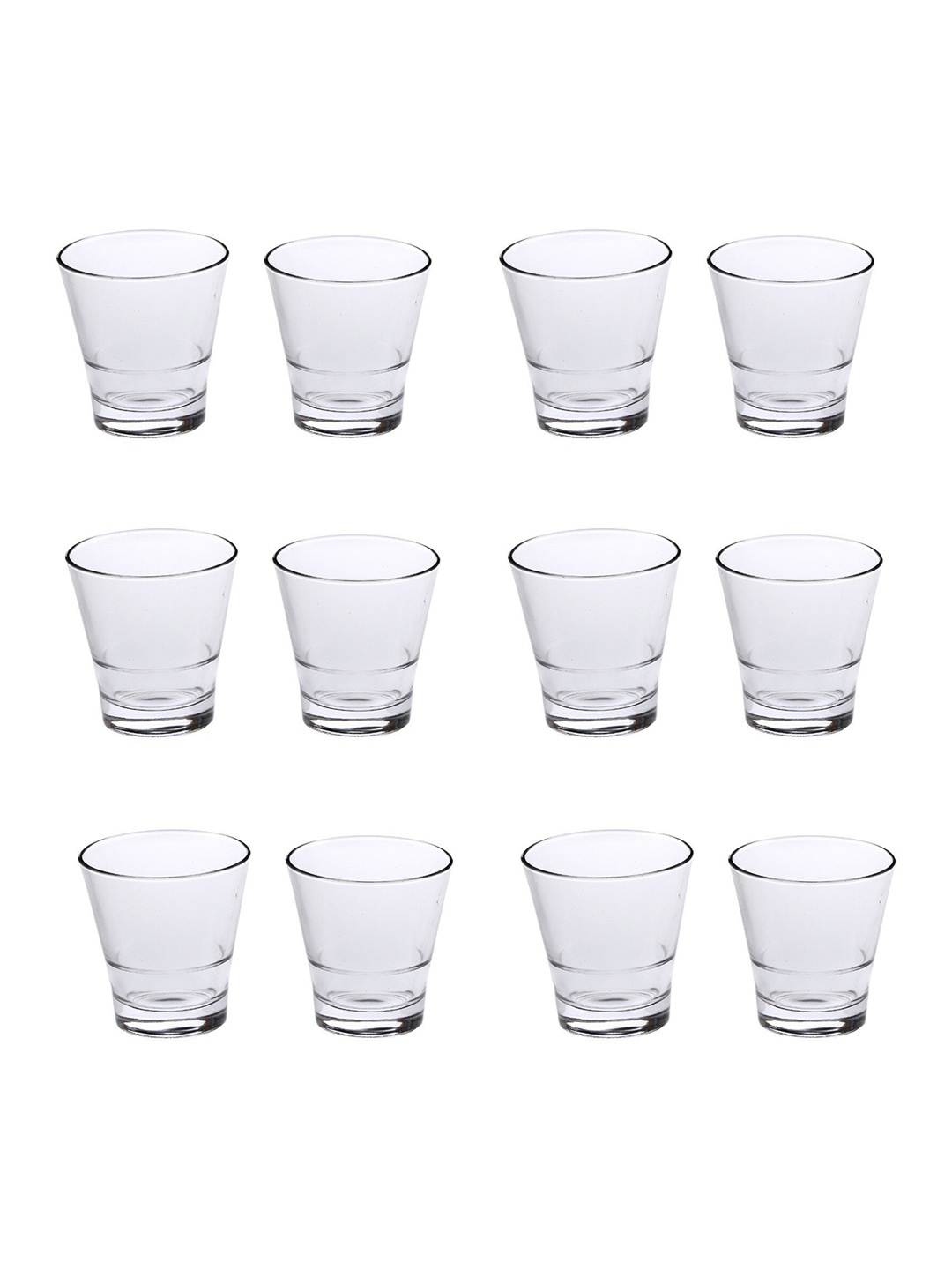 

1ST TIME Transparent 12 Pieces Water Glasses 150 ml Each