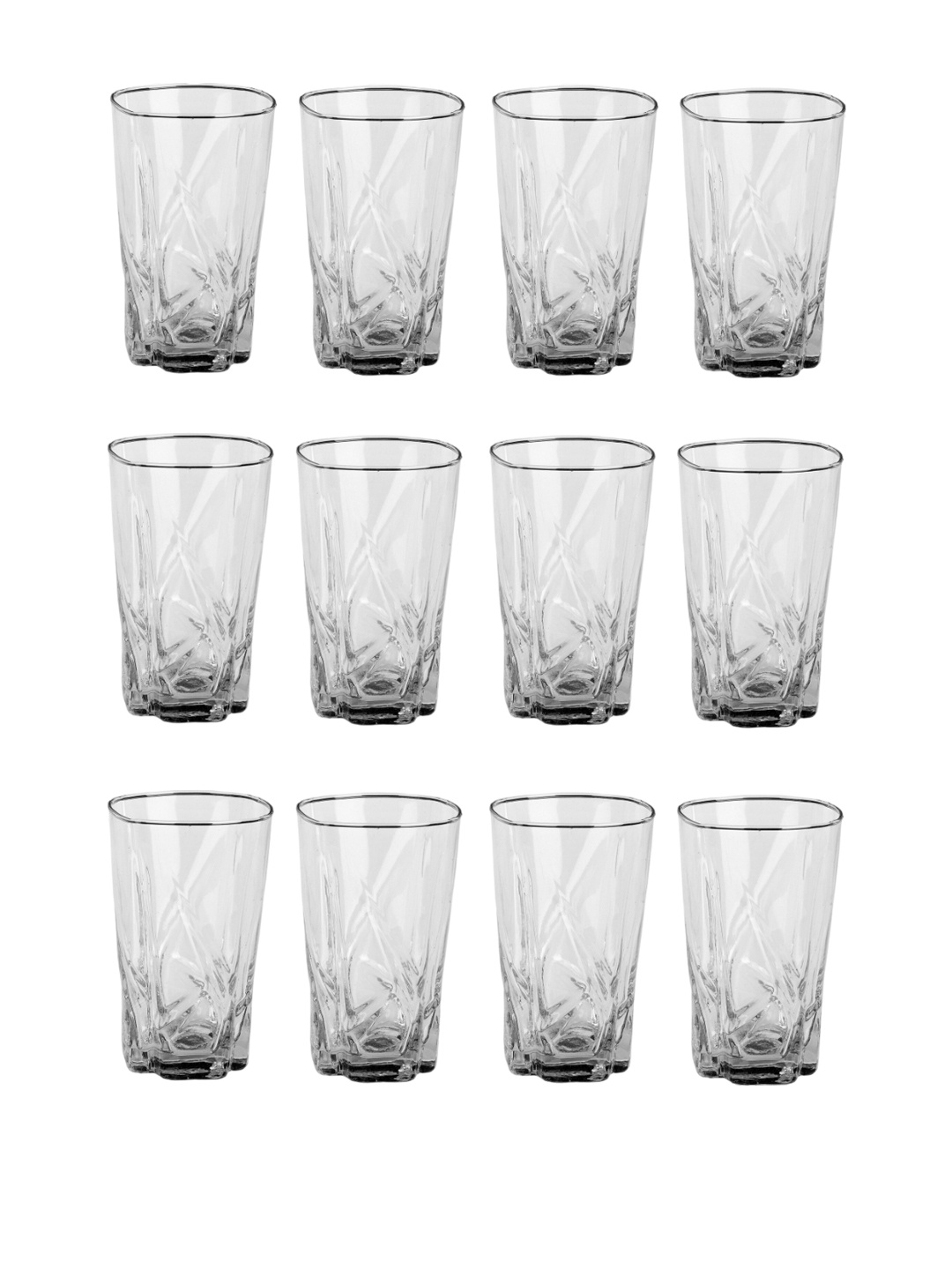 

1ST TIME Transparent 12 Pieces Water Glass 280ml