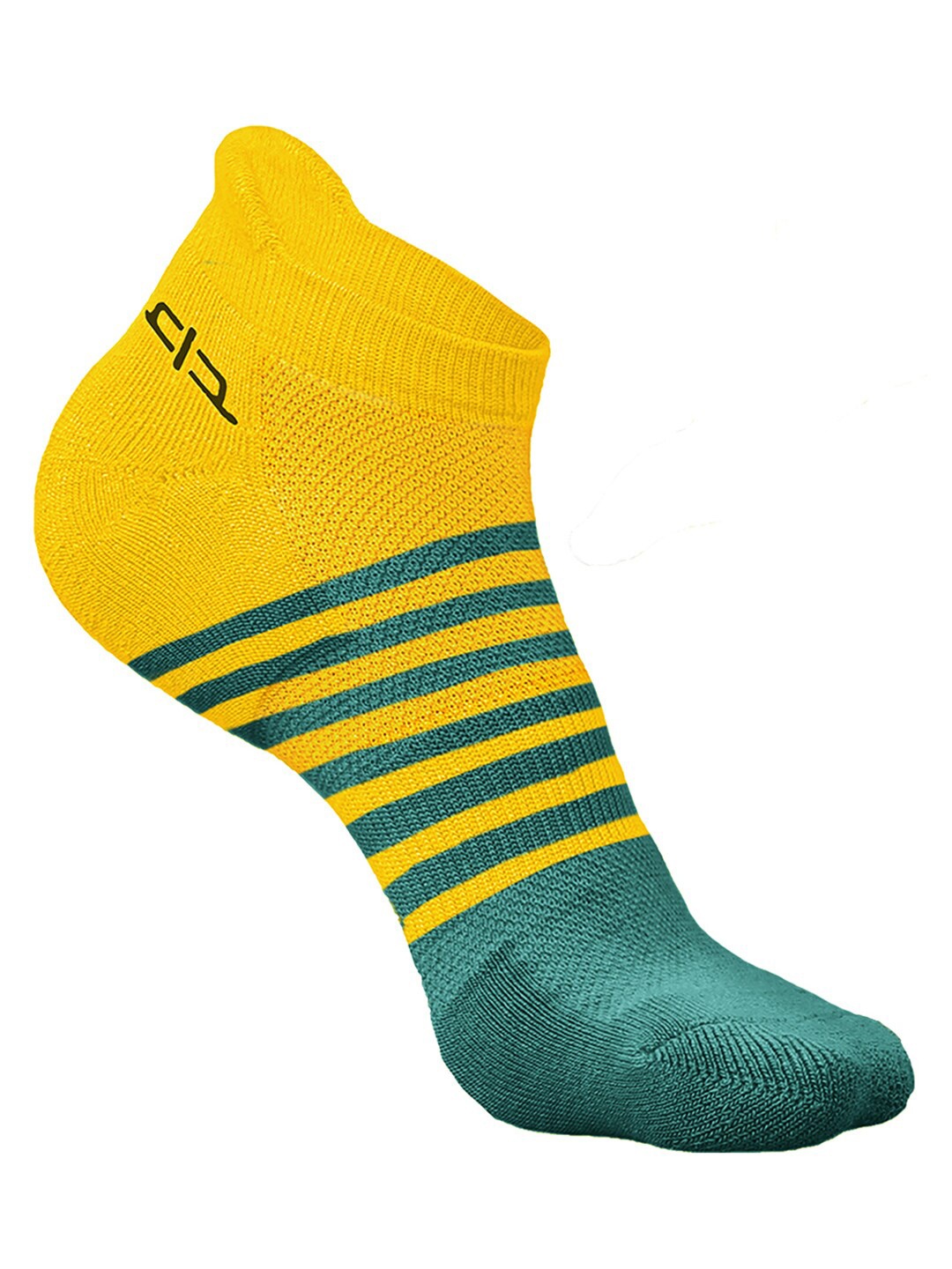 

Heelium Men Bamboo Super Soft & Odour-Free Breathable Striped Ankle-Length Socks, Yellow