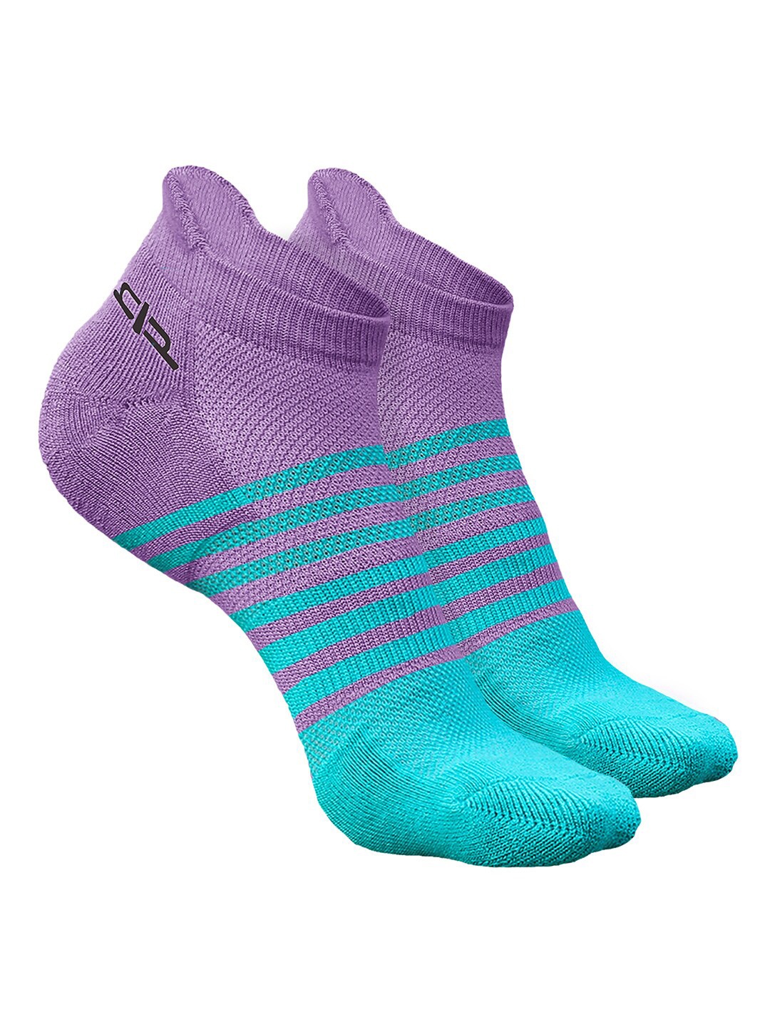 

Heelium Men Pack of 2 Bamboo Super Soft & Odour-Free Breathable Striped Ankle-Length Socks, Lavender