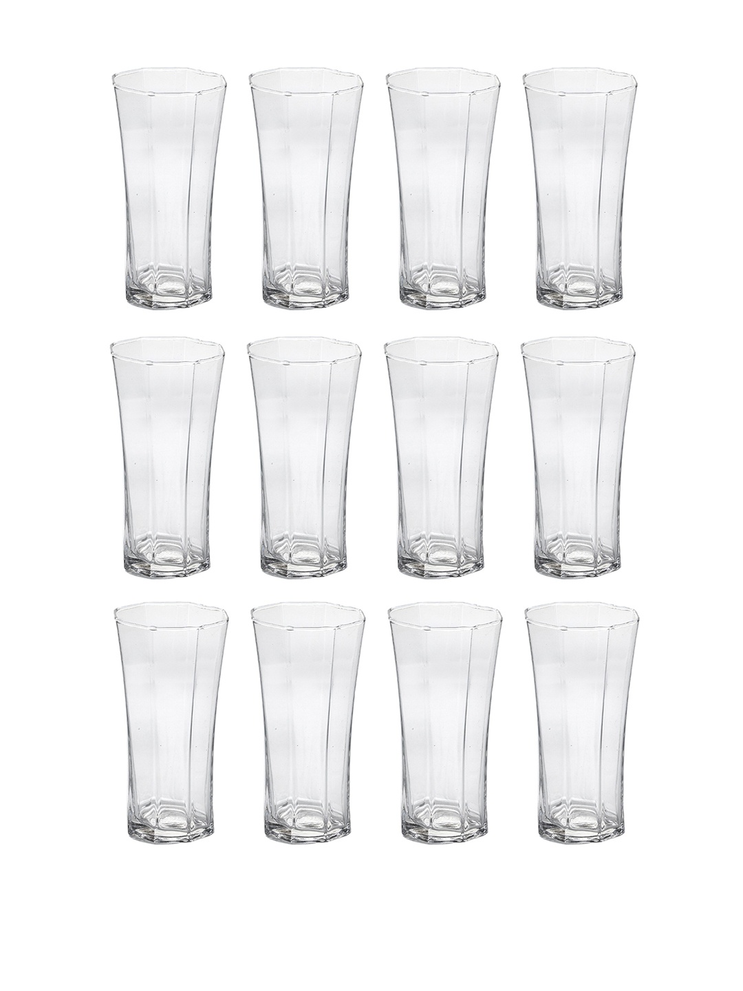 

1ST TIME Transparent 12 Pieces Water Glasses 200 ml Each