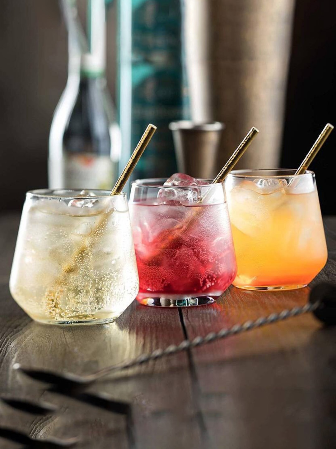 

1ST TIME Transparent 3Pcs Glass Dishwasher Safe Water Glasses 350ml